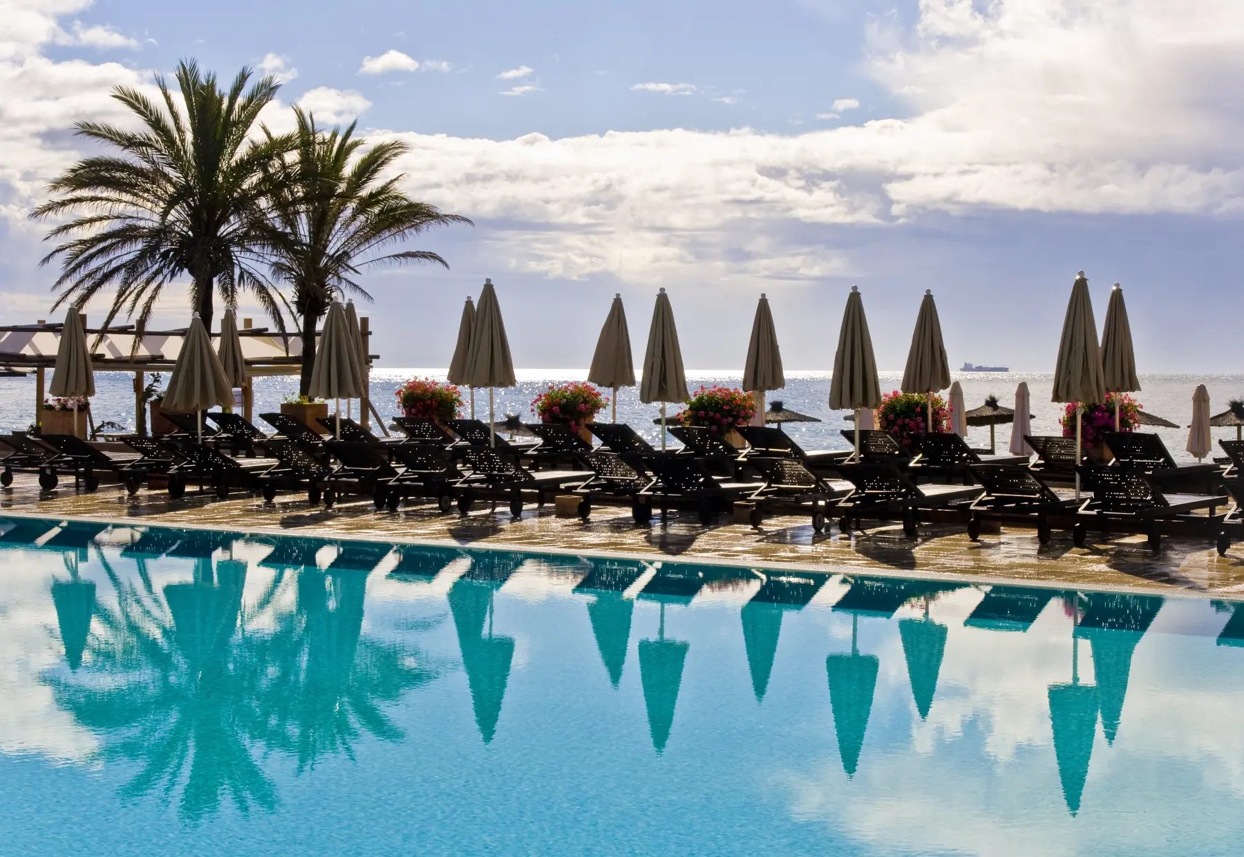 Seafront hotel pool in Marbella