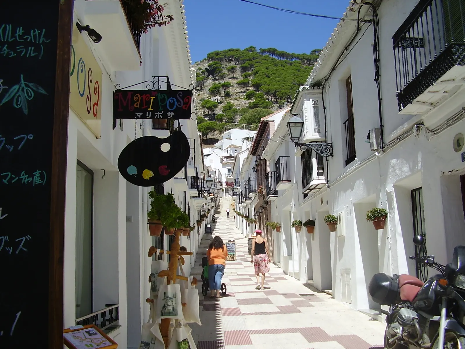 Whitewashed street in Mijas Pueblo